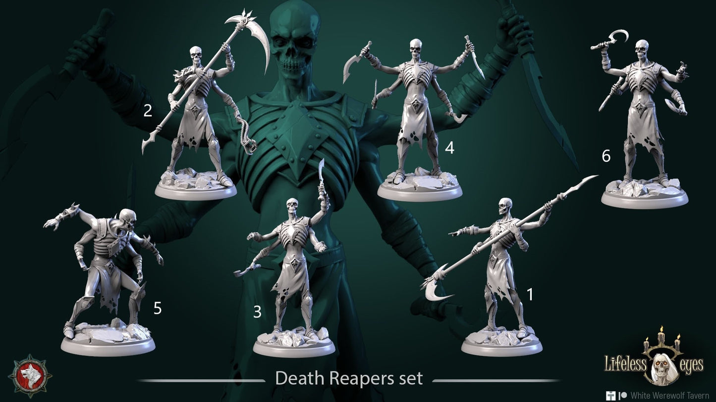 Death Reapers Set | Resin 3D Printed Miniature | White Werewolf Tavern
