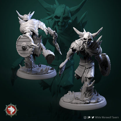 Frost Skeletons | Resin 3D Printed Miniature | White Werewolf Tavern | RPG | D&D | DnD