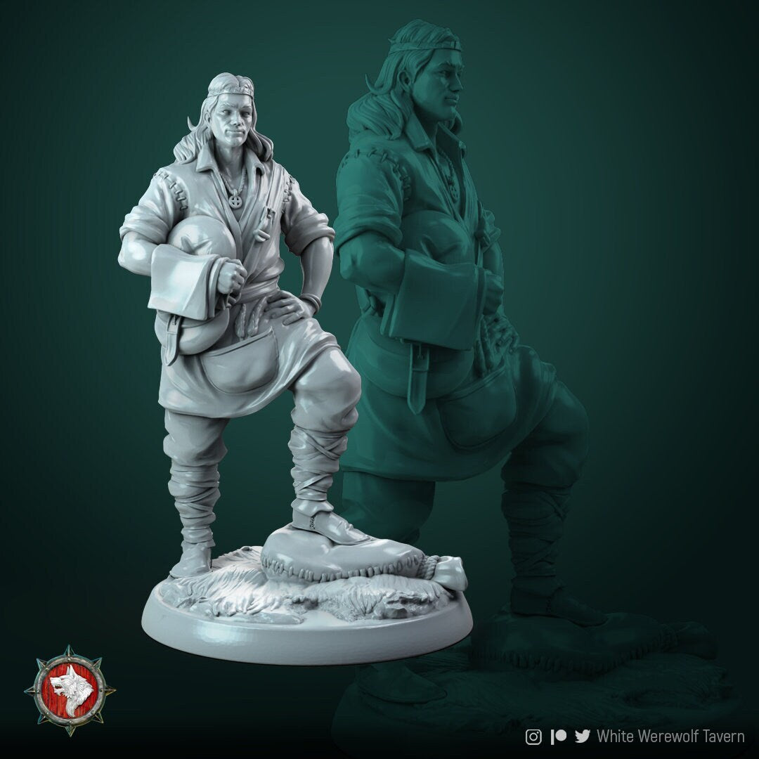 Miller | Resin 3D Printed Miniature | White Werewolf Tavern | RPG | D&D | DnD