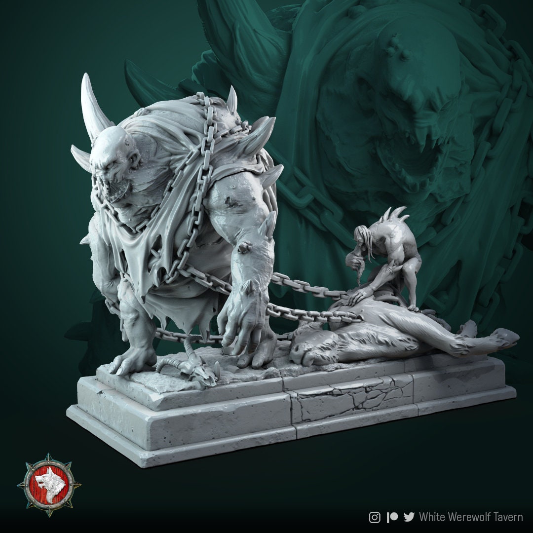 Flasher | Diorama | Resin 3D Printed Miniature | White Werewolf Tavern