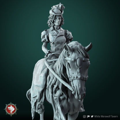 Lady Rebecca Bahly | Multiple Scales | Castle Of Blood | Resin 3D Printed Miniature | White Werewolf Tavern | RPG | D&D | DnD