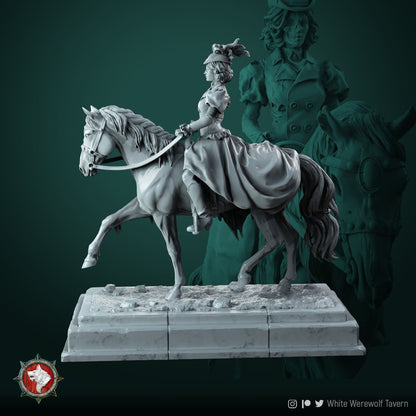 Lady Rebecca Bahly | Multiple Scales | Castle Of Blood | Resin 3D Printed Miniature | White Werewolf Tavern | RPG | D&D | DnD