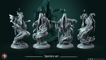 Specters | Resin 3D Printed Miniature | White Werewolf Tavern | RPG | D&D | DnD