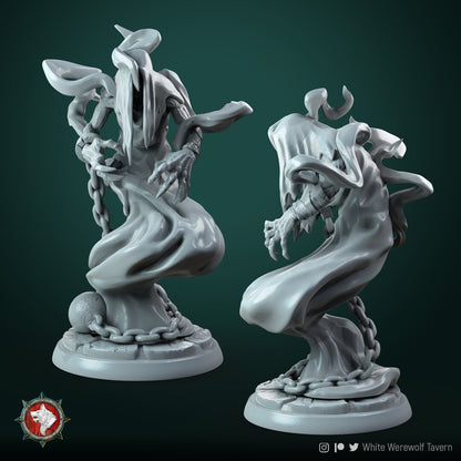 Specters | Resin 3D Printed Miniature | White Werewolf Tavern | RPG | D&D | DnD