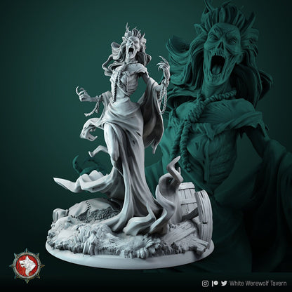 Female Banshee | Resin 3D Printed Miniature | White Werewolf Tavern | RPG | D&D | DnD