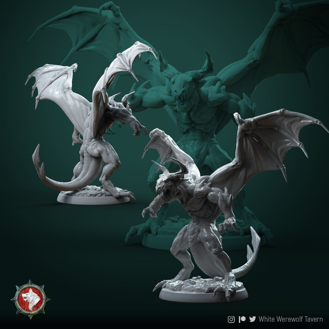Devils | Resin 3D Printed Miniature | White Werewolf Tavern | RPG | D&D | DnD