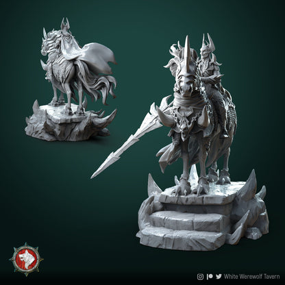 Azmogius The Rider | Resin 3D Printed Miniature | White Werewolf Tavern | RPG | D&D | DnD