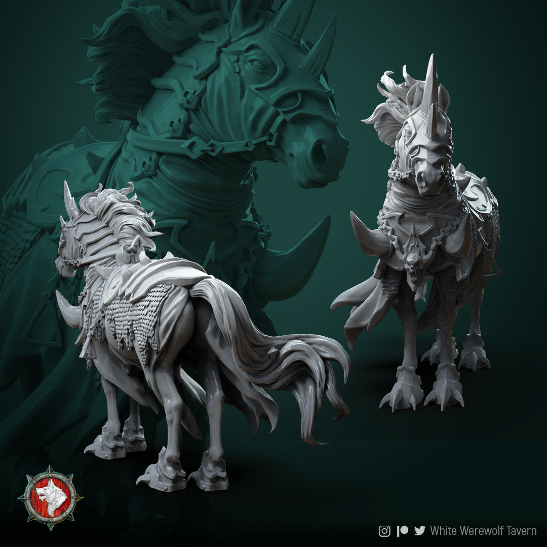 Devil Horse | Resin 3D Printed Miniature | White Werewolf Tavern | RPG | D&D | DnD
