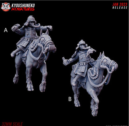 Japanese Grenadier Tough Riders | Future Sci-Fi | Grimdark Tabletop Gaming | Resin 3D Printed Miniature | Kyoushuneko