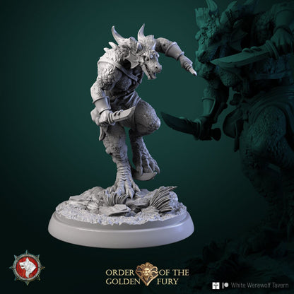 Kobolds | Order Of The Golden Fury | Resin 3D Printed Miniature | White Werewolf Tavern | RPG | D&D | DnD