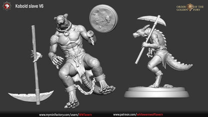 Kobold Slaves | Order Of The Golden Fury | Resin 3D Printed Miniature | White Werewolf Tavern | RPG | D&D | DnD