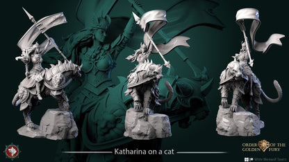 Katharina | Order Of The Golden Fury | Multiple Scales | Resin 3D Printed Miniature | White Werewolf Tavern | RPG | D&D | DnD