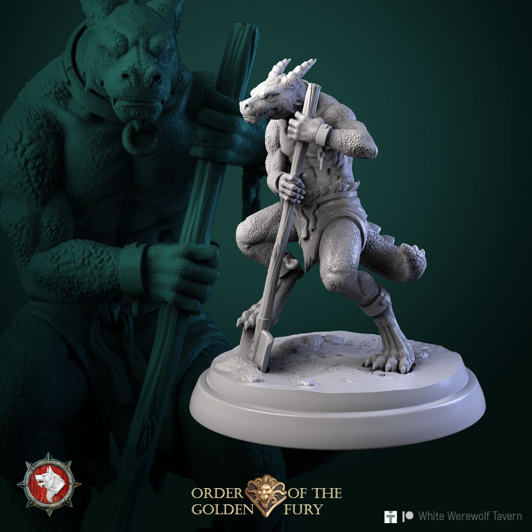 Kobold Slaves | Order Of The Golden Fury | Resin 3D Printed Miniature | White Werewolf Tavern | RPG | D&D | DnD