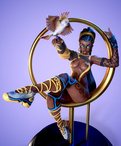 Exotic Performer Pinup | Angelique | Clothed or Nude | Resin 3D Printed Pinup | Ronin Arts Workshop