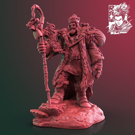 Frost Giant Santa | The Winter Wardens | 89mm Tall | Resin 3D Printed Miniature | Ronin Arts Workshop
