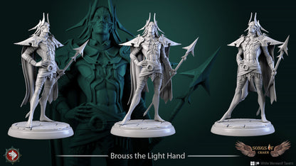 Brouss The Light Hand | Multiple Scales | Resin 3D Printed Miniature | White Werewolf Tavern | RPG | D&D | DnD
