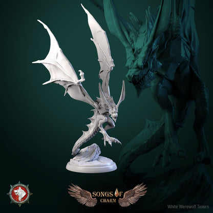 Wyverns | Songs Of Charm | Resin 3D Printed Miniature | White Werewolf Tavern | RPG | D&D | DnD