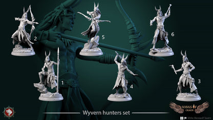 Wyvern Hunters | Songs Of Charm | Resin 3D Printed Miniature | White Werewolf Tavern | RPG | D&D | DnD