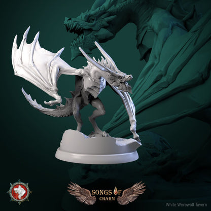 Wyverns | Songs Of Charm | Resin 3D Printed Miniature | White Werewolf Tavern | RPG | D&D | DnD