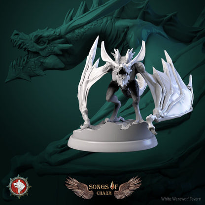 Wyverns | Songs Of Charm | Resin 3D Printed Miniature | White Werewolf Tavern | RPG | D&D | DnD