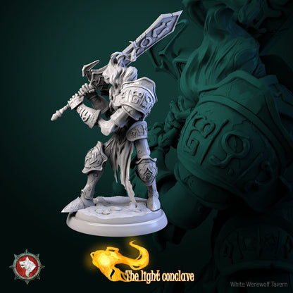 Elemental Armor Set | The Light Conclave | Resin 3D Printed Miniature | White Werewolf Tavern | RPG | D&D | DnD
