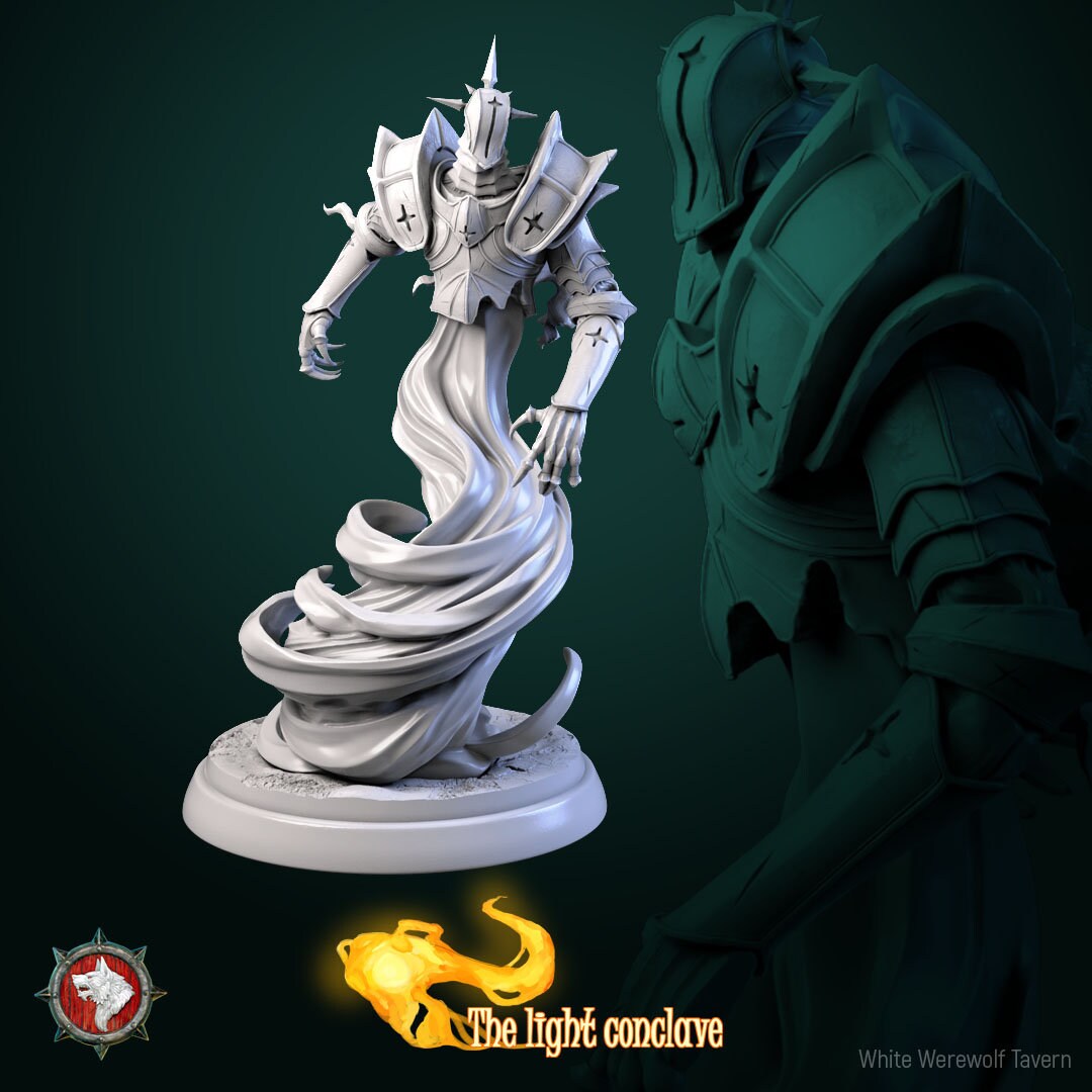 Living Armor Set | The Light Conclave | Resin 3D Printed Miniature | White Werewolf Tavern | RPG | D&D | DnD