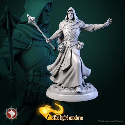 Masked Cleric Set | The Light Conclave | Resin 3D Printed Miniature | White Werewolf Tavern | RPG | D&D | DnD