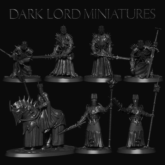 Barad-dur Lords and Servant | Nazgul | Sauron | Resin 3D Printed Miniature | Dark Lord Miniatures | RPG | D&D | MESBG