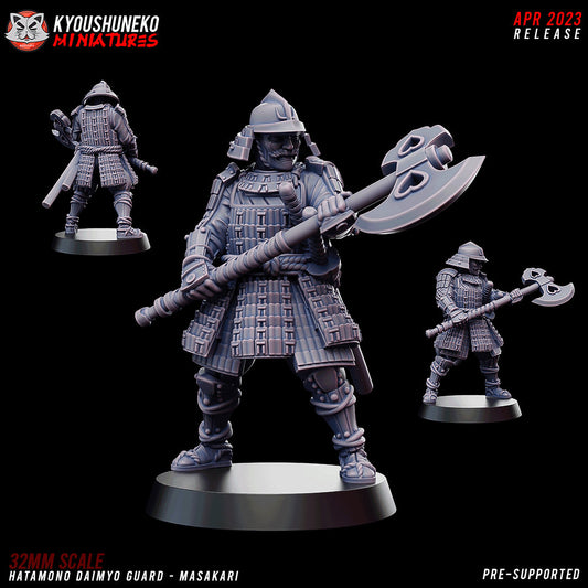 Hatamono Daimyo Guard - Masakari | Kyoushuneko | Table Top Gaming | RPG | D&D | Pathfinder