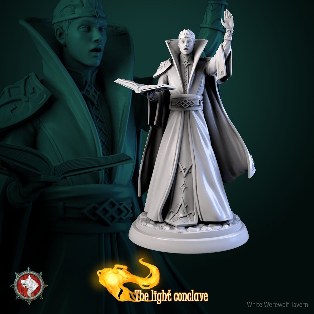 Exorcist Set | The Light Conclave | Resin 3D Printed Miniature | White Werewolf Tavern | RPG | D&D | DnD