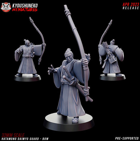 Hatamono Daimyo Guard - Bow | Kyoushuneko | Table Top Gaming | RPG | D&D | Pathfinder