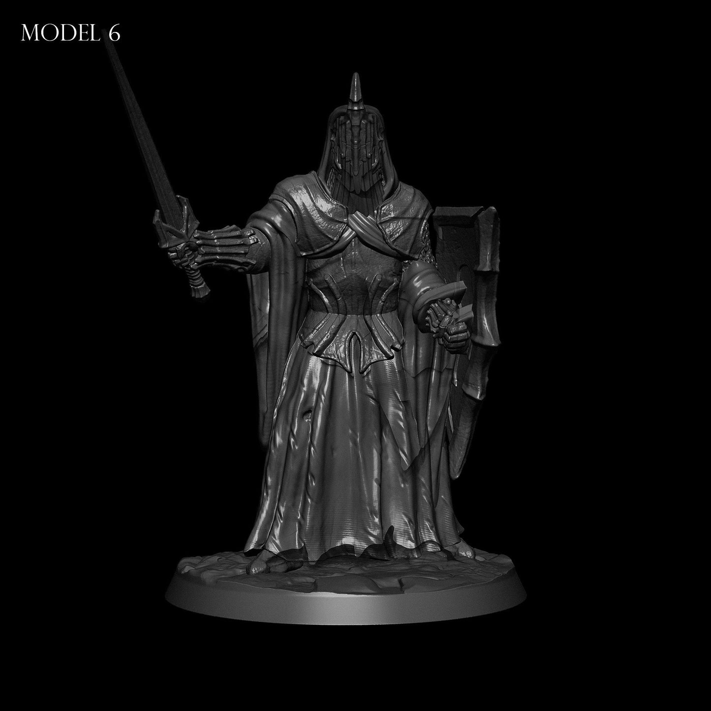 Black Footmen of Numenor | Resin 3D Printed Miniature | Dark Lord Miniatures | RPG | D&D | MESBG