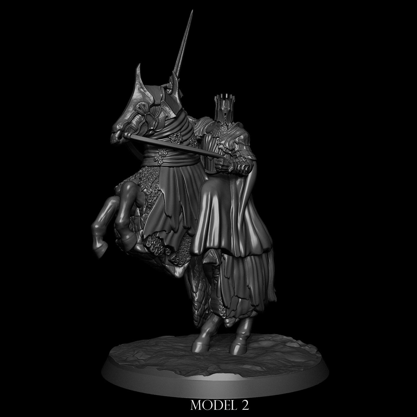 Barad-dur Dark Riders | Nazgul | Six Poses | Resin 3D Printed Miniature | Dark Lord Miniatures | RPG | D&D | MESBG