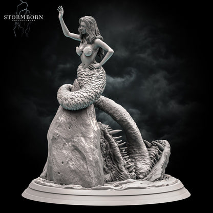 Mermaid Mimic  | It's a trap! | Monster | Resin 3D Printed Miniature | RPG | DND | Stormborn Collectibles
