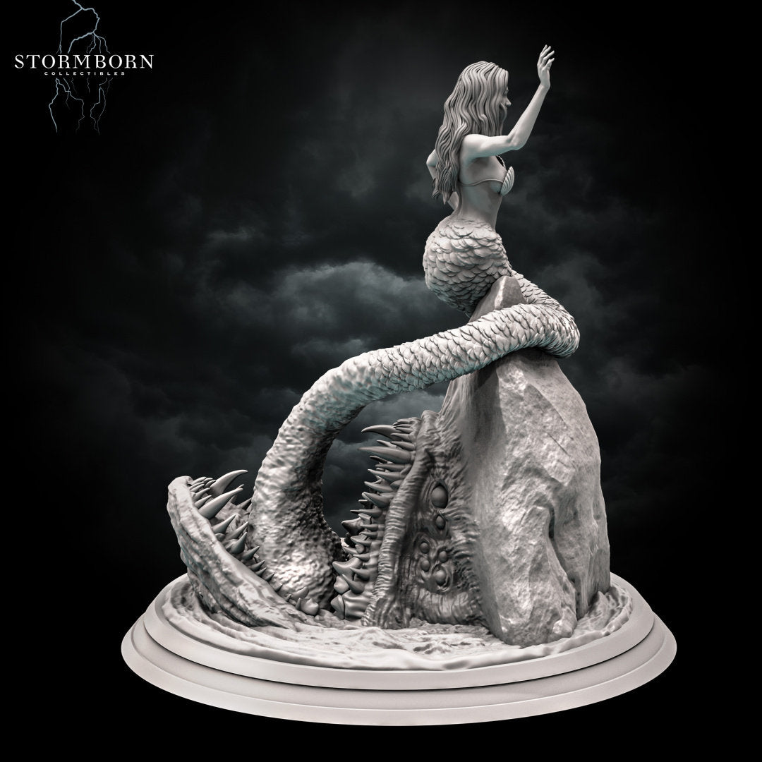 Mermaid Mimic  | It's a trap! | Monster | Resin 3D Printed Miniature | RPG | DND | Stormborn Collectibles