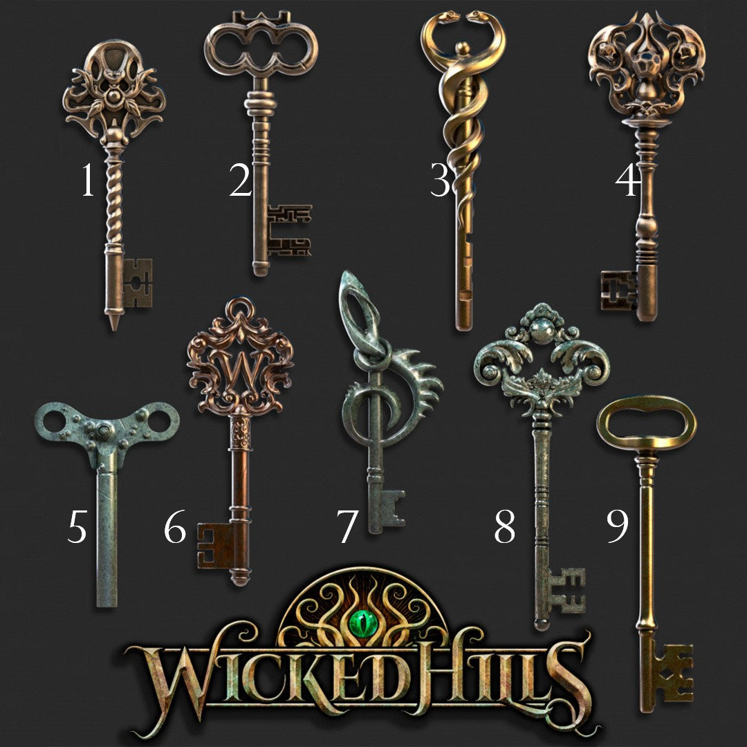 Skeleton Keys | Wicked Hills | Resin 3D Printed Miniature | RPG | DND