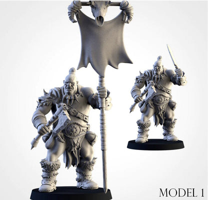 Ogre Bulls | Northern Ogres | Resin 3D Printed Miniature | Txarli Factory | RPG | D&D
