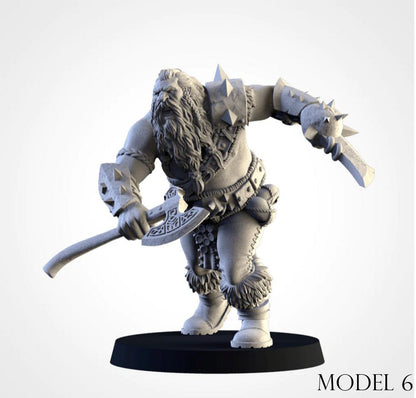 Ogre Bulls | Northern Ogres | Resin 3D Printed Miniature | Txarli Factory | RPG | D&D