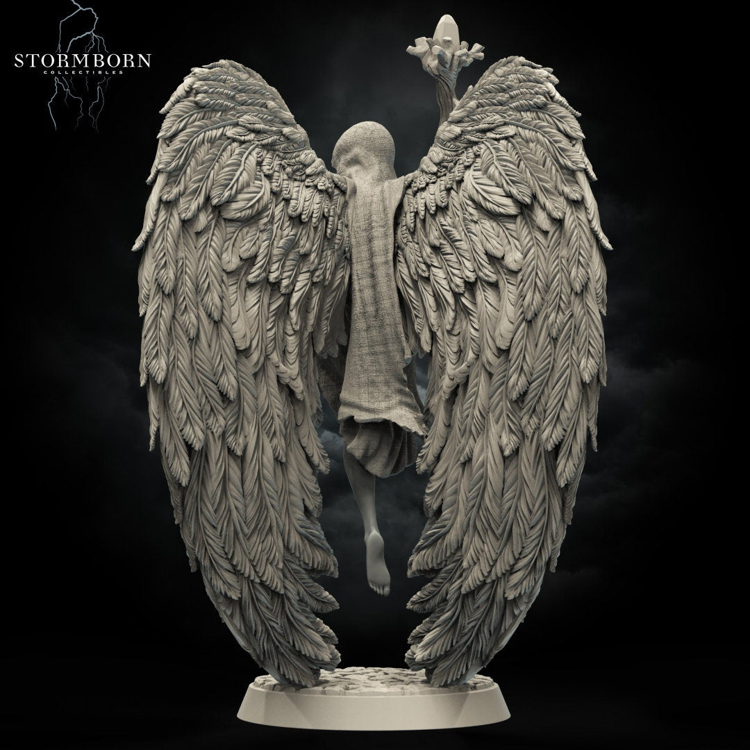Althea, Angel of Mending | Large Model | 32mm or 75mm scale | Resin 3D Printed Miniature | RPG | DND | Stormborn Collectibles