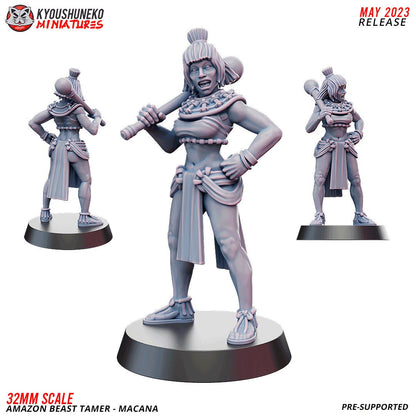 Amazon Beast Tamers | Resin 3D Printed Miniatures | Kyoushuneko | Table Top Gaming | RPG | D&D | Pathfinder