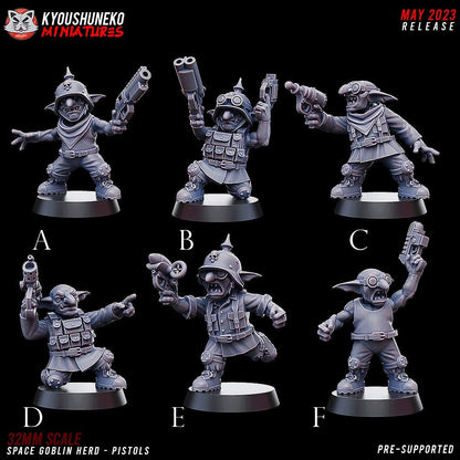 Space Goblins | Gretchins | Greenskins  Proxies | Resin 3d printed miniatures | Kyoushuneko