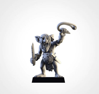 Gnoblars | Goblin Scraplings | Modular Kit | Northern Ogres | Resin 3D Printed Miniature | Txarli Factory | RPG | D&D