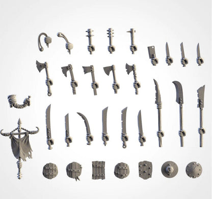 Gnoblars | Goblin Scraplings | Modular Kit | Northern Ogres | Resin 3D Printed Miniature | Txarli Factory | RPG | D&D