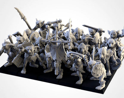 Gnoblars | Goblin Scraplings | Modular Kit | Northern Ogres | Resin 3D Printed Miniature | Txarli Factory | RPG | D&D