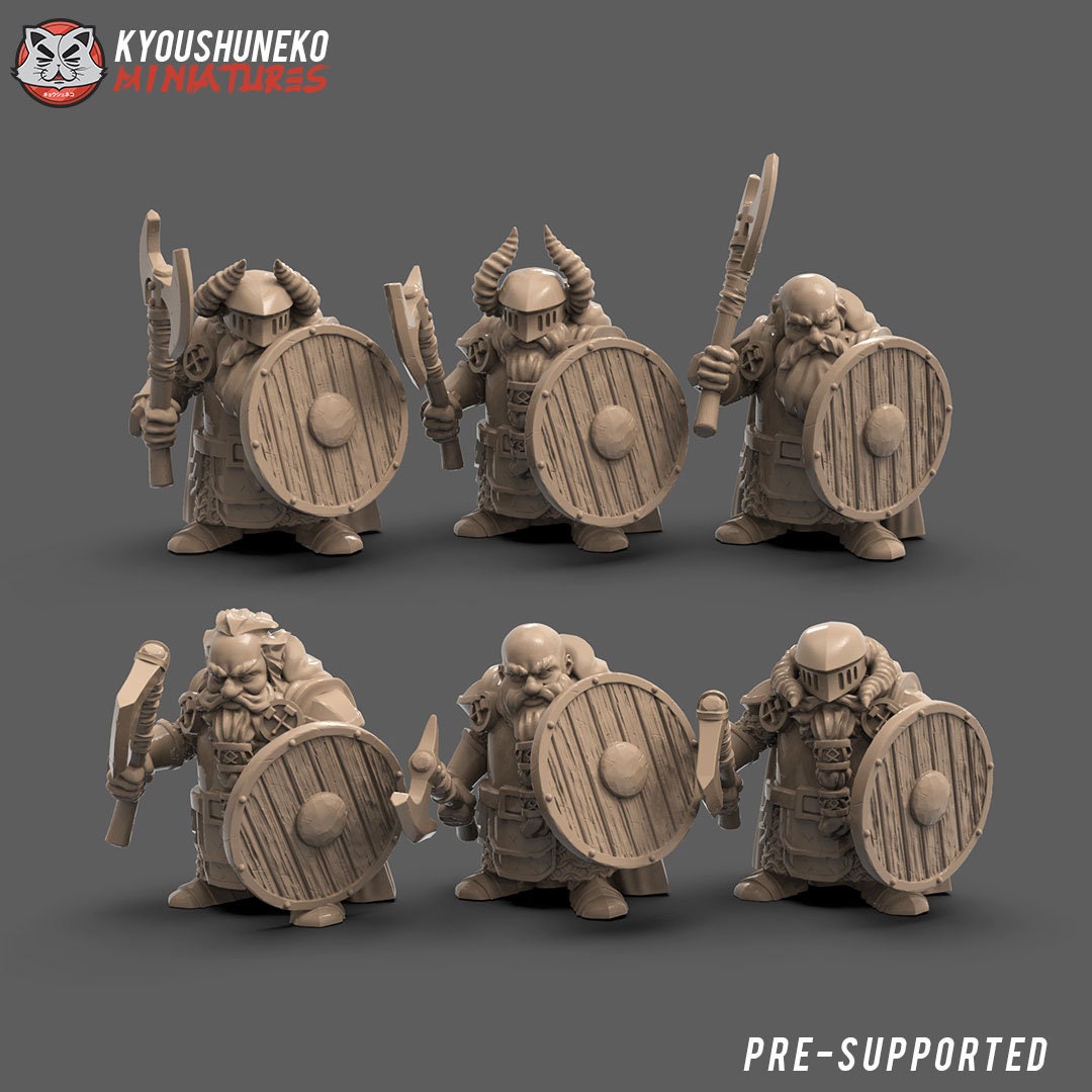 Dwarf Starter Army (35 models!) | Batallion Box | Resin 3D Printed Miniatures | Warhammer Fantasy / WAP | Kyoushuneko |