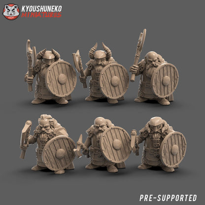 Dwarf Starter Army (35 models!) | Batallion Box | Resin 3D Printed Miniatures Fantasy / WAP | Kyoushuneko |
