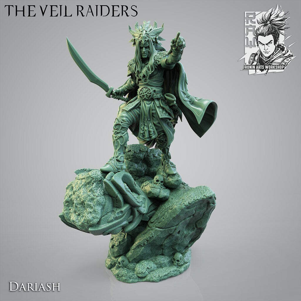 Wood Elf Warband | The Veil Raiders | Resin 3D Printed Miniature | Ronin Arts Workshop