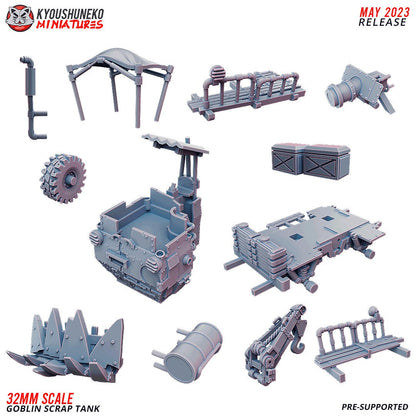 Goblin Scrap Tank | Resin 3D Printed Miniature | Kyoushuneko