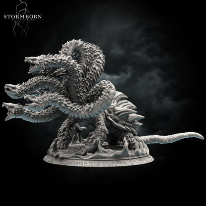 Snapping Turtle Hydra | Large Monster | 32mm or 75mm scale | Resin 3D Printed Miniature | RPG | DND | Stormborn Collectibles