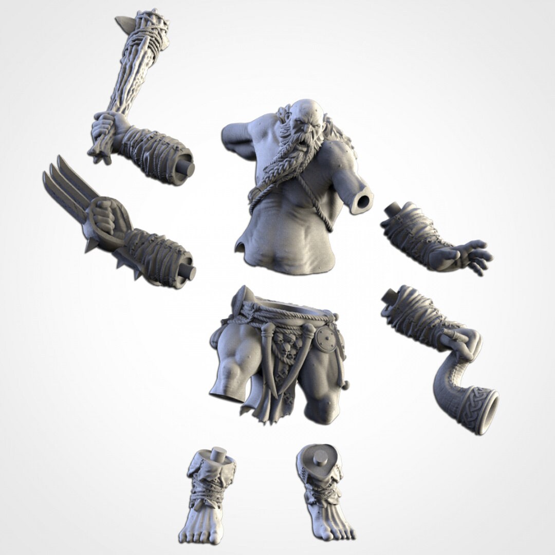 Giant | Northern Ogres | Resin 3D Printed Miniature | Txarli Factory | RPG | D&D | Warhammer